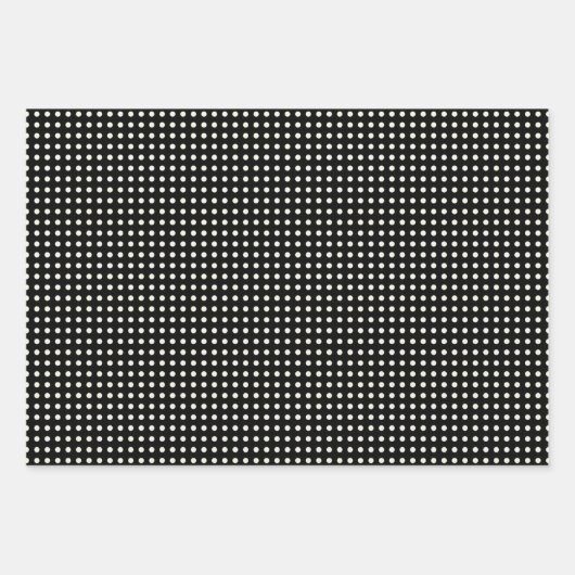 Stippen Patroon in zwart-wit Inpakpapier Vel (Voorkant)