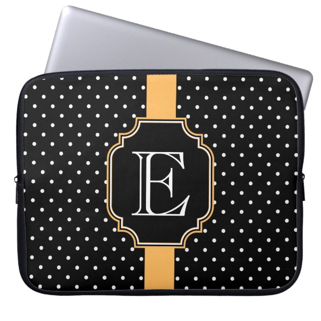 Stippen patroon laptop sleeve (Voorkant)