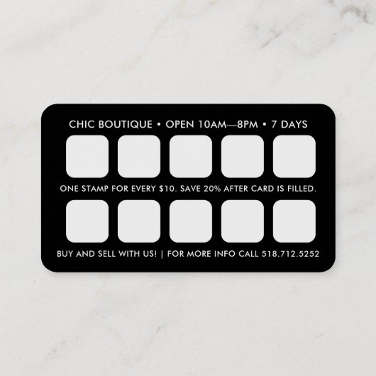 Stippen Patroon QR Code Beloning Visitekaartje (Achterkant)