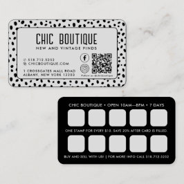 Stippen Patroon QR Code Beloning Visitekaartje