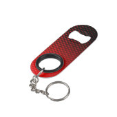 Stippen patroon sleutelhanger flessenopener (Achterkant Gekanteld)