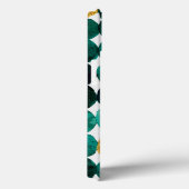 Stippen patroon - smaragd en goudglitter Case-Mate iPhone case (Achterkant / Rechts)