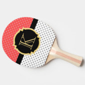 Stippen patroon tafeltennisbatje (Zijkant)