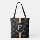 Stippen patroon tote bag (Achterkant)