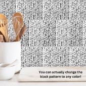 Stippen Patroon Zwart Wit Strepen Tegeltje