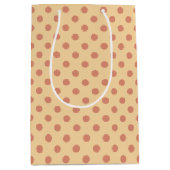 Stippen perzik medium cadeauzakje (Voorkant)