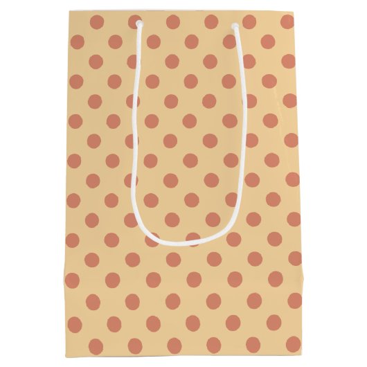 Stippen perzik medium cadeauzakje (Achterkant)