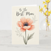 Stippen Perzikbloesem Kaart (Gele Bloem)