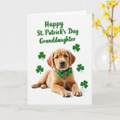 Stippen Puppy Patrick Kaart (Gele Bloem)