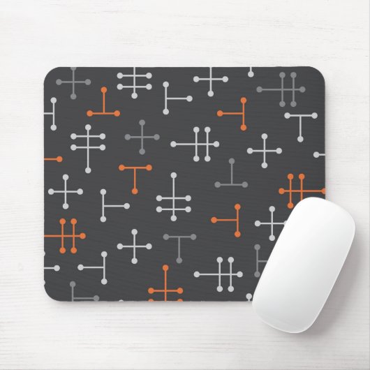 Stippen - Retro Modern Abstract Mousepad Muismat (Met muis)