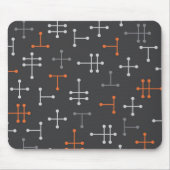 Stippen - Retro Modern Abstract Mousepad Muismat (Voorkant)