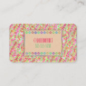 Stippen Roze Visitekaartje (Achterkant)