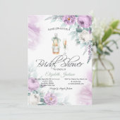 Stippen Rozen met glazen flesjes Kaart (Staand voorkant)