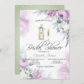 Stippen Rozen met glazen flesjes Kaart (Voorkant / Achterkant)