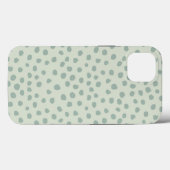 Stippen Sage Green Case-Mate iPhone Case (Achterkant (horizontaal))