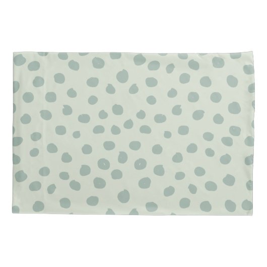 Stippen Sage Green Kussensloop (Achterkant)
