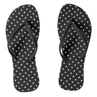 stippen sandalen met zwarte en witte peuk zijn roc