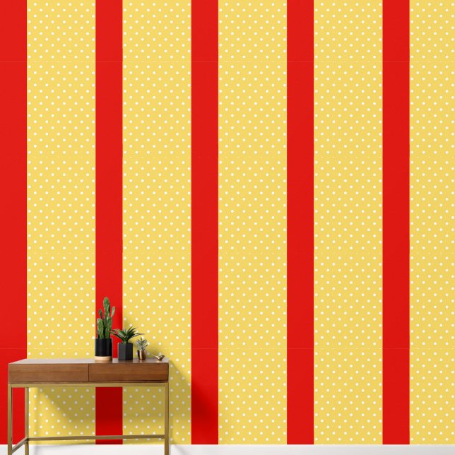 Stippen Scarlet Bel Peel en Stick Behang (Hal)