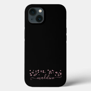 Stippen Script Name Monogram Blush Pink Case-Mate iPhone Case