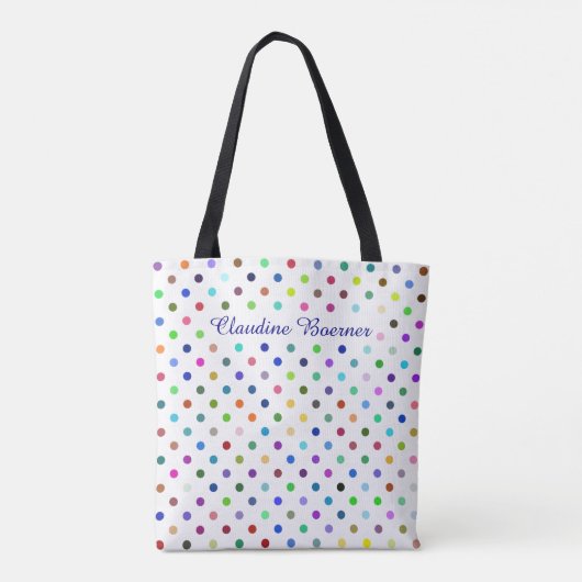 Stippen Stippen en Stippen All-Over-Print Tas (Achterkant)