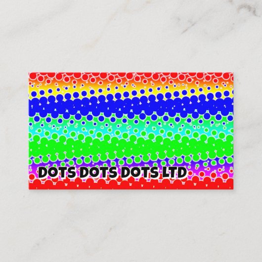 Stippen Stippen Stippen LTD (u kunt de woorden wij Visitekaartje (Voorkant)