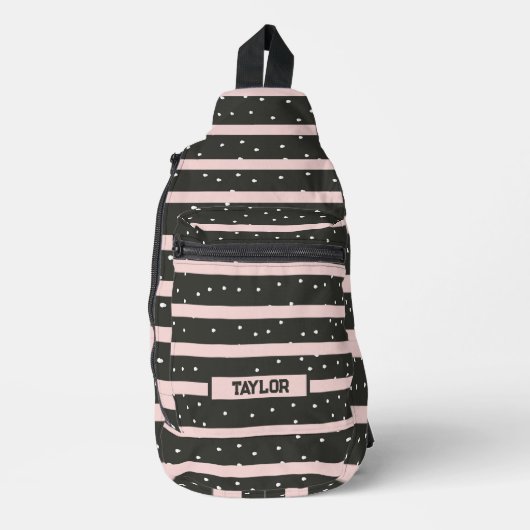 Stippen & Stripes gepersonaliseerd Sling Bag (Voorkant)