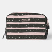 Stippen & Stripes gepersonaliseerd Toilettasje (Achterkant)