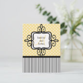 Stippen Stripes voor huwelijksuitnodiging Kaart (Staand voorkant)