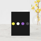 Stippen Subtiele Nonbinary Flag Enby Pride Trans L Kaart (Gele Bloem)