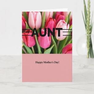 Stippen Tante Gelukkig Moederdag Kaart