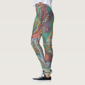 Stippen tegelontwerp Leggings (Links)