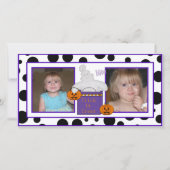 Stippen Trick or treat Fotokaarten (Voorkant)