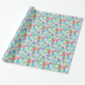 Stippen uit het midden van de eeuw - meerpastels cadeaupapier (Uitgerold)