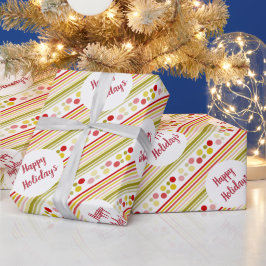 Stippen Vakantie Ontwerp Cadeaupapier
