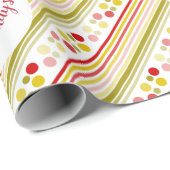 Stippen Vakantie Ontwerp Cadeaupapier (Rol Hoek)