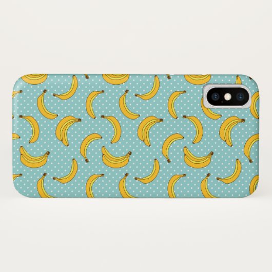 Stippen van bananen en pokken Case-Mate iPhone case (Achterkant (horizontaal))