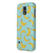 Stippen van bananen en pokken Case-Mate samsung galaxy hoesje (Achterkant Links)