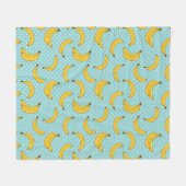 Stippen van bananen en pokken fleece deken (Voorkant (Horizontaal))