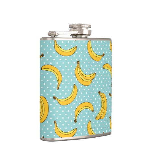 Stippen van bananen en pokken heupfles (Rechts)