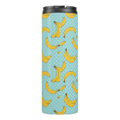 Stippen van bananen en pokken | Jouw namen toevoeg Thermosbeker (Achterkant)