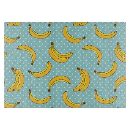 Stippen van bananen en pokken snijplank (Voorkant)