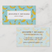 Stippen van bananen en pokken visitekaartje (Voorkant / Achterkant)