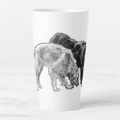 Stippen van de herfst gefluisterd latte mok (Voorkant)