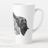 Stippen van de herfst gefluisterd latte mok (Rechts)