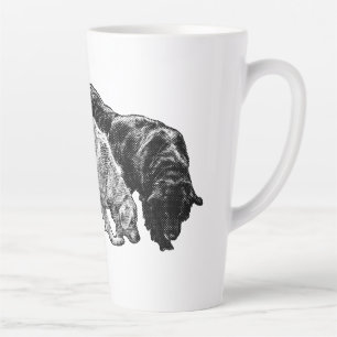 Stippen van de herfst gefluisterd latte mok
