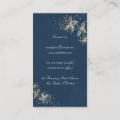  Stippen van de marine en de goudflora van de grot Visitekaartje (Achterkant)