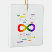 Stippen van de Neurodiversiteit Keramisch Ornament (Rechts)