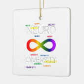 Stippen van de Neurodiversiteit Keramisch Ornament (Links)