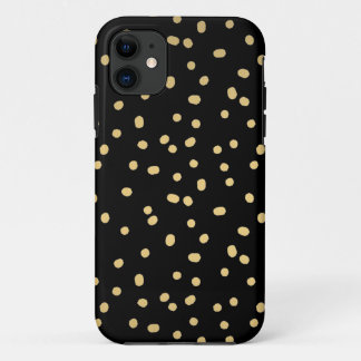 Stippen van goudConfetti iPhone 11 Hoesje