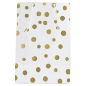 Stippen van goudConfetti Medium Cadeauzakje (Achterkant)